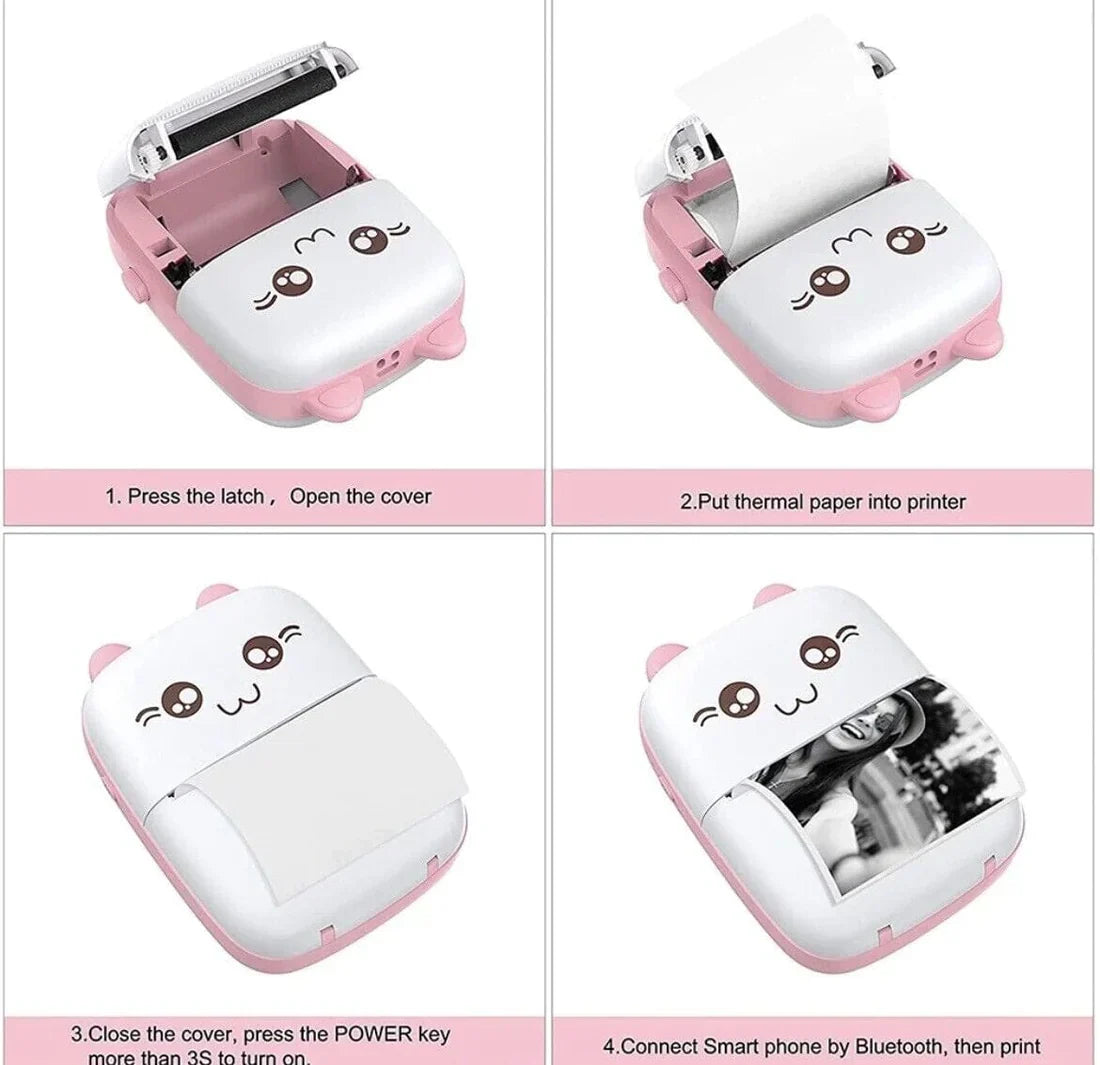 Portable Mini Bluetooth WiFi Printer
