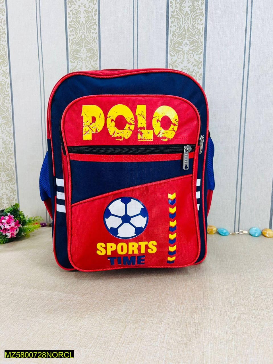 Soccer style school bag for kids