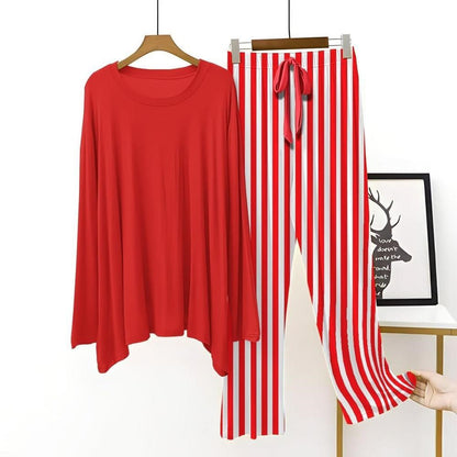 women 2 pcs night wear with lining trouser