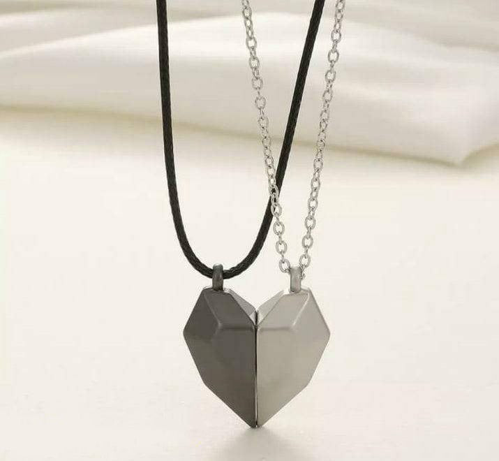 Two souls one heart couple pendant