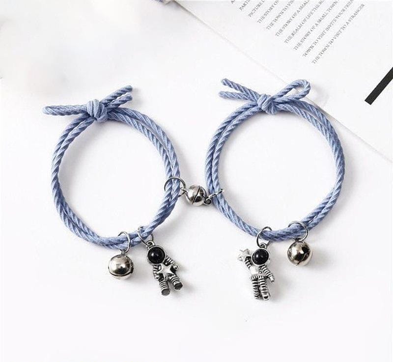 Trendy magnetic astronaut rope couple's bracelet