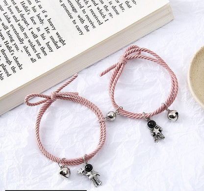 Trendy magnetic astronaut rope couple's bracelet