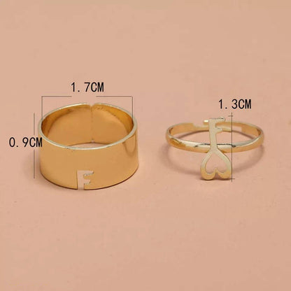 2 pieces lock and key couple rings