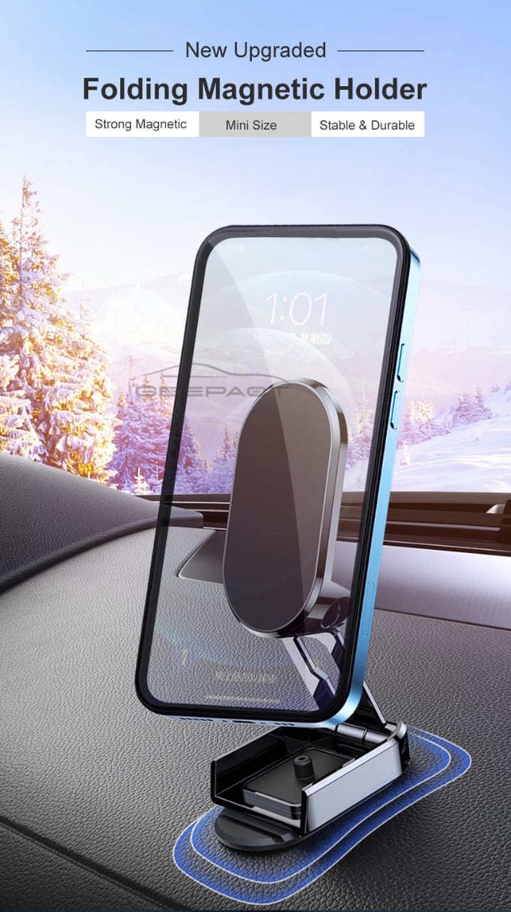 Mini magnetic 360 car mobile holder