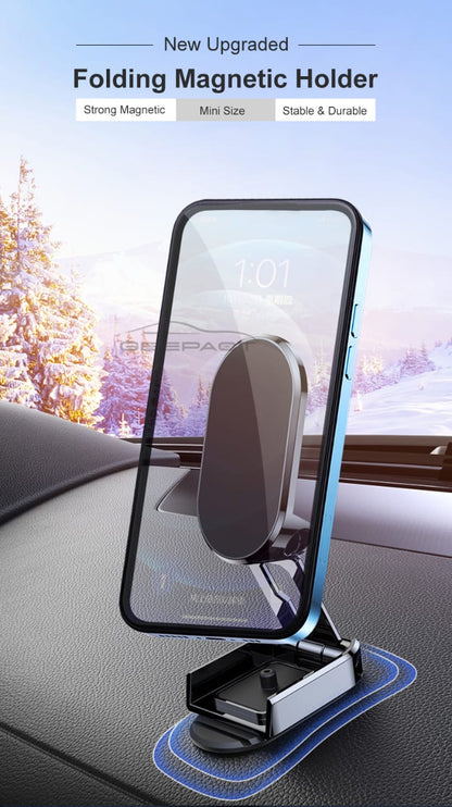 Mini magnetic 360 car mobile holder