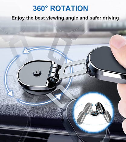 Mini magnetic 360 car mobile holder