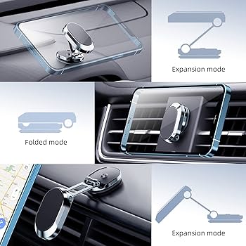 Mini magnetic 360 car mobile holder