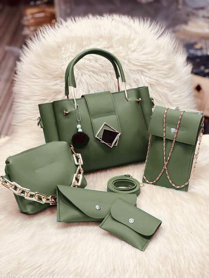 Versatile 5-Piece Handbag Set - Complete Your Look