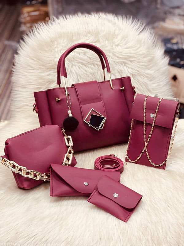 Versatile 5-Piece Handbag Set - Complete Your Look