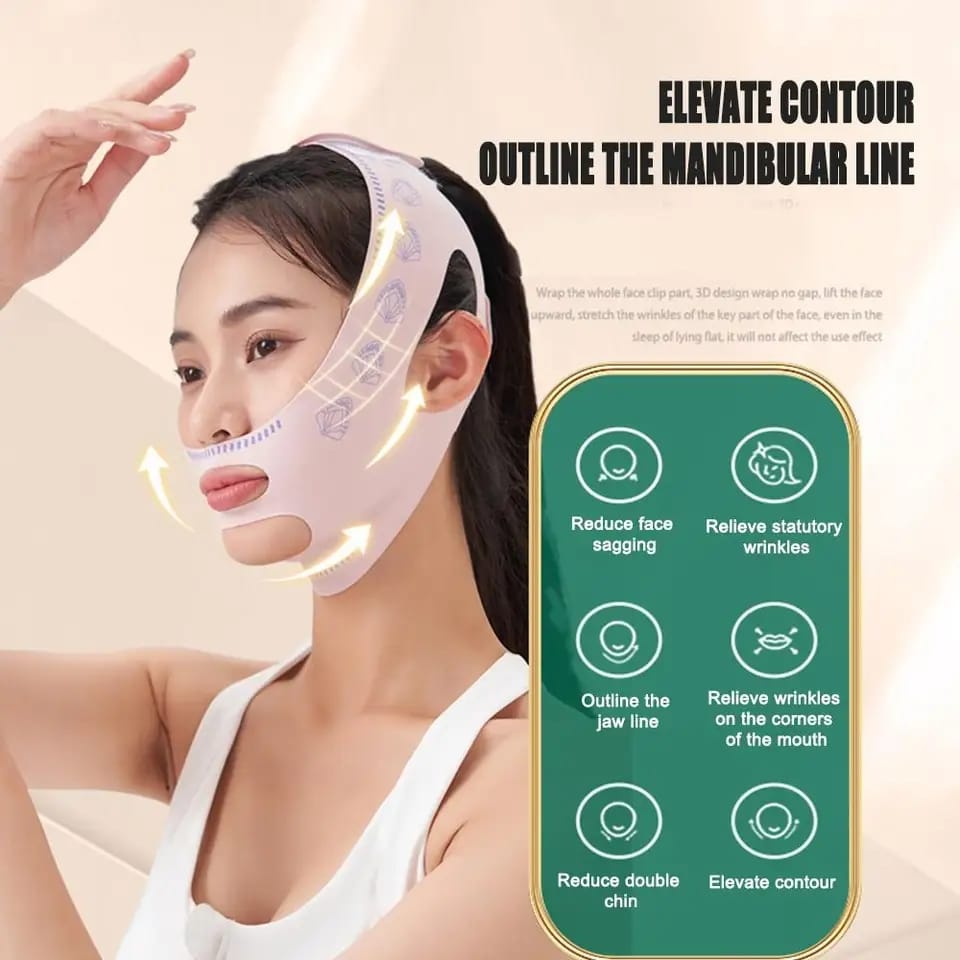 V-Line Face Shaper - Chin & Cheek Lift, Slimming Bandage | T4Trendz