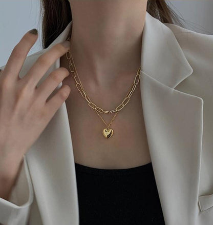 2-Layered Beautiful Heat Pendant Necklace - Stylish & Trendy Jewelry | T4Trendz