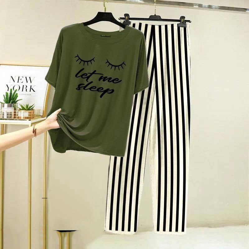 Printed 2 pcs night suit for women
