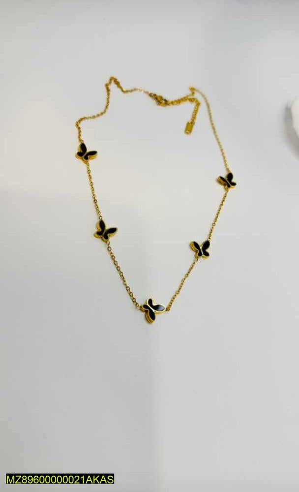 Stylish black butterflies pendant