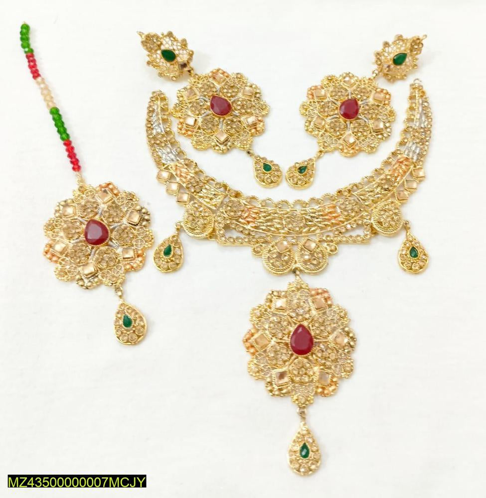 Artificial stones fancy bridal chocker set