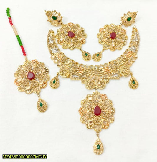 Artificial stones fancy bridal chocker set