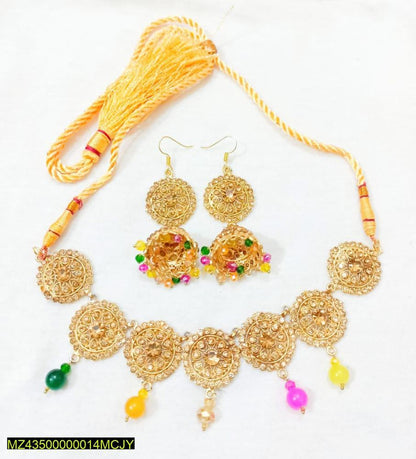 Artificial stones fancy choker set