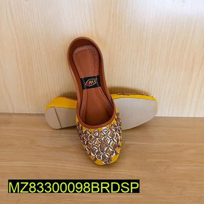 Women's velvet embroidered khussa buy now