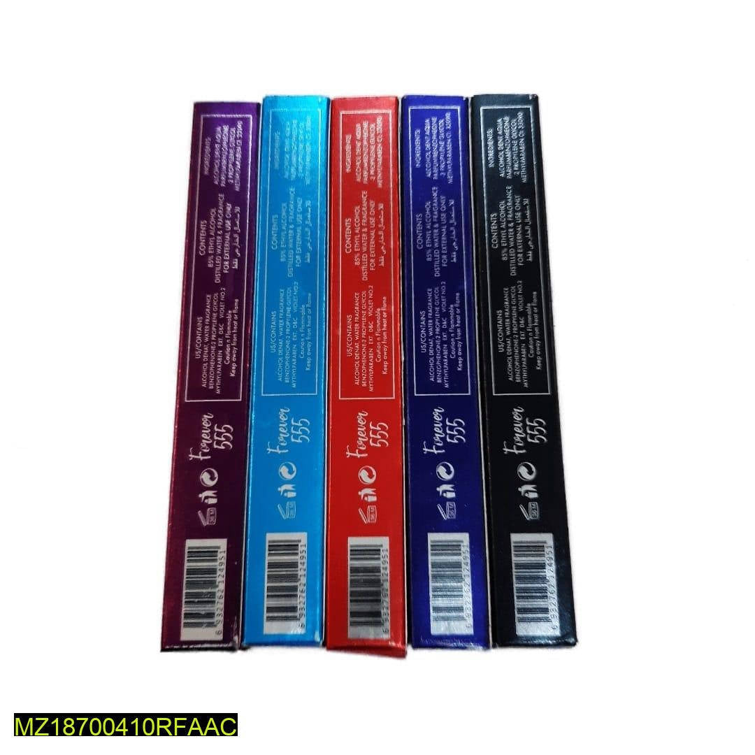 Long lasting men's pocket perfume pack of 5