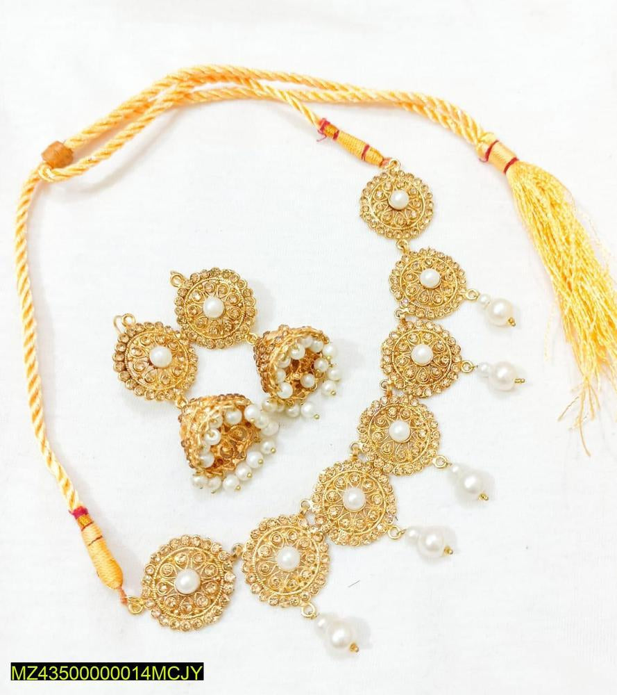 Artificial stones fancy choker set