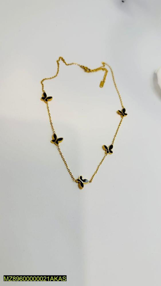 Stylish black butterflies pendant