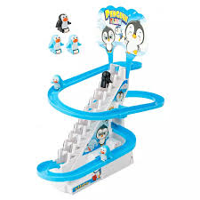 Exciting Penguin Race Track Set with Flashing Lights and Music | Perfect Kids' Toy