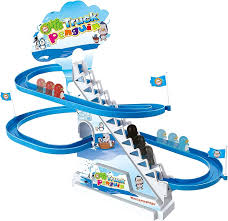 Exciting Penguin Race Track Set with Flashing Lights and Music | Perfect Kids' Toy