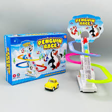 Exciting Penguin Race Track Set with Flashing Lights and Music | Perfect Kids' Toy
