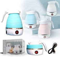 Fast Boiling Portable Travel Kettle | Quick Boil Silicone Collapsible Electric Kettle | T4Trendz