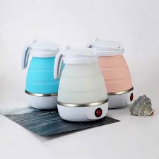 Fast Boiling Portable Travel Kettle | Quick Boil Silicone Collapsible Electric Kettle | T4Trendz