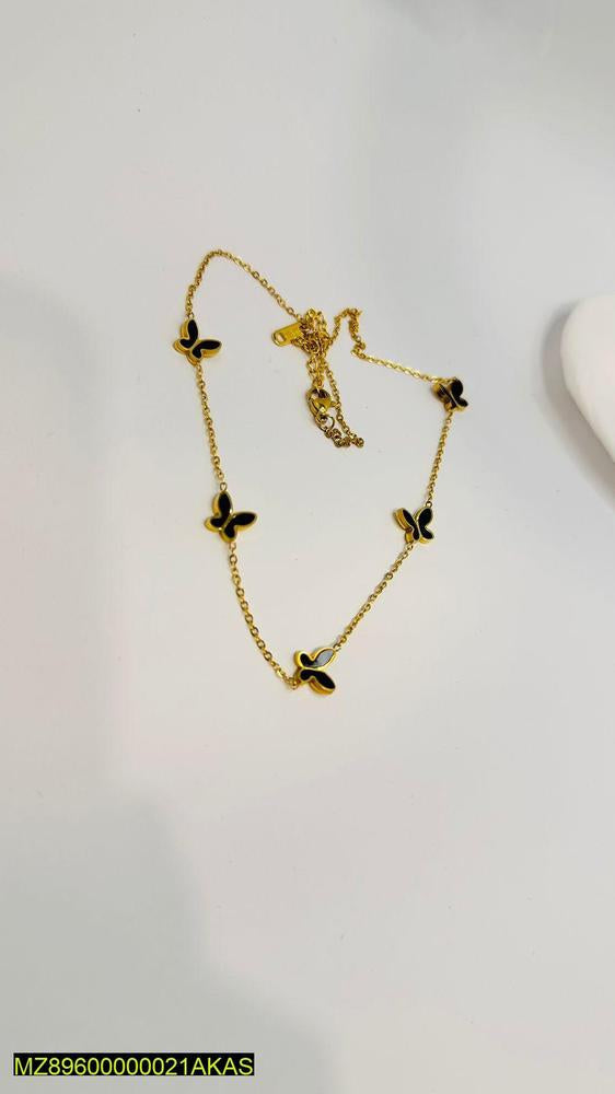 Stylish black butterflies pendant