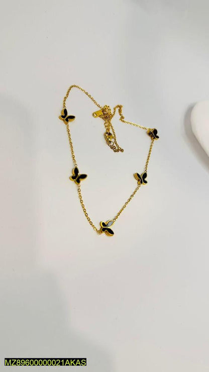 Stylish black butterflies pendant