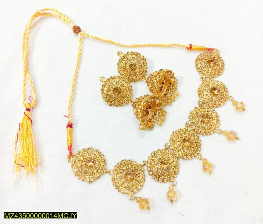 Artificial stones fancy choker set