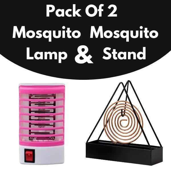 Mosquito killer lamp and coil stand pack of 2