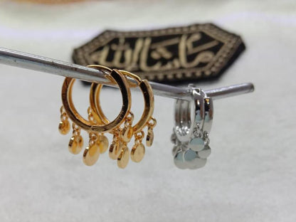 1 carat gold plated bali style earrings