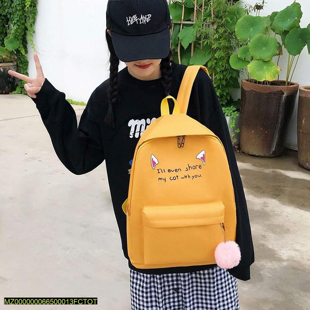 17 inch casual backpack 4 PCs set