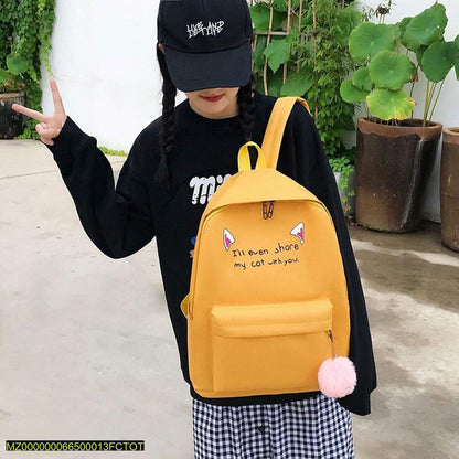 17 inch casual backpack 4 PCs set