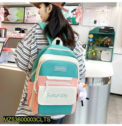 Chroma carry 5 PCs nylon backpack set