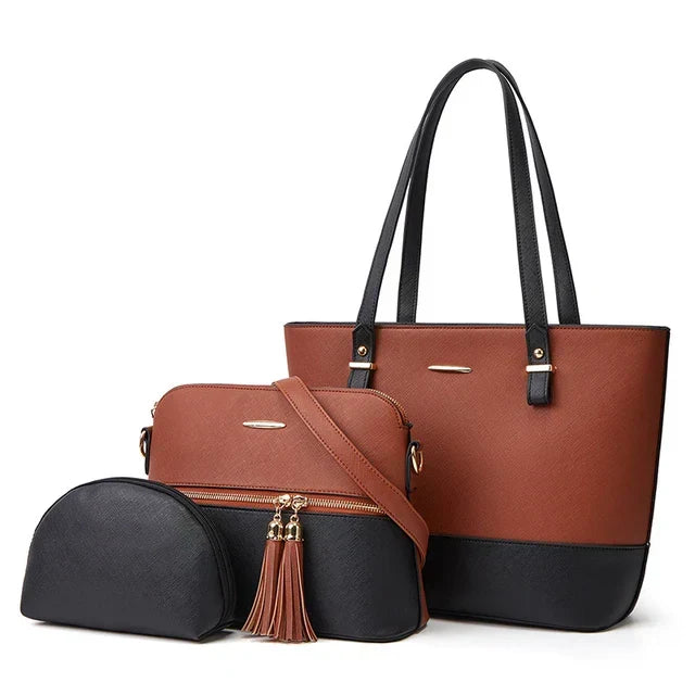 Shop Large Capacity Premium 3pcs Handbag Set