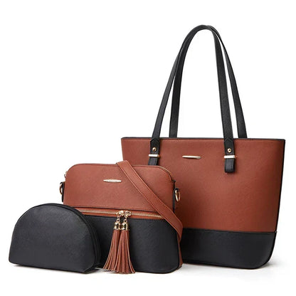 Shop Large Capacity Premium 3pcs Handbag Set