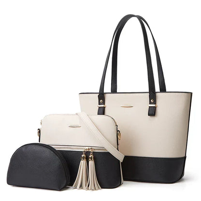 Shop Large Capacity Premium 3pcs Handbag Set