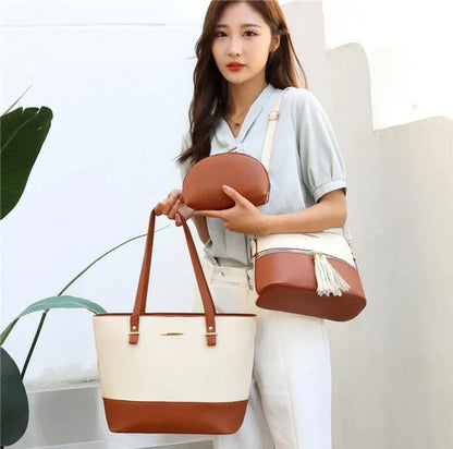 Shop Large Capacity Premium 3pcs Handbag Set