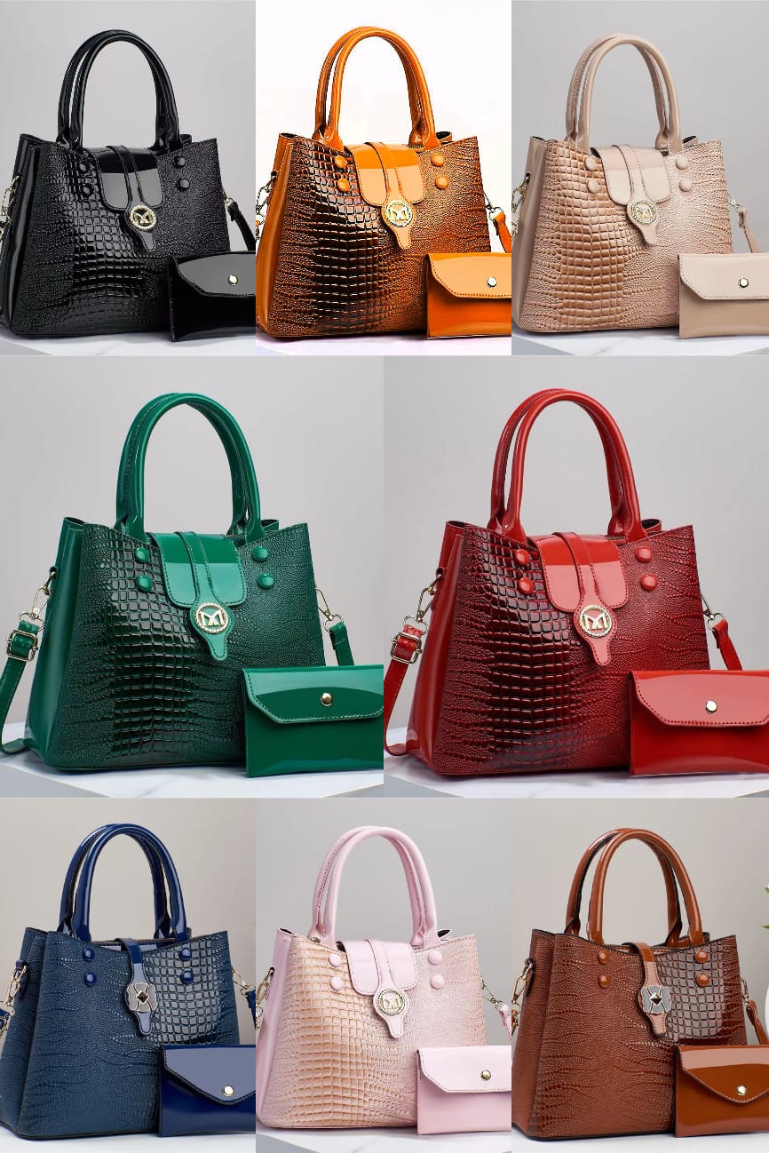 2 PCs patient women's handbags set